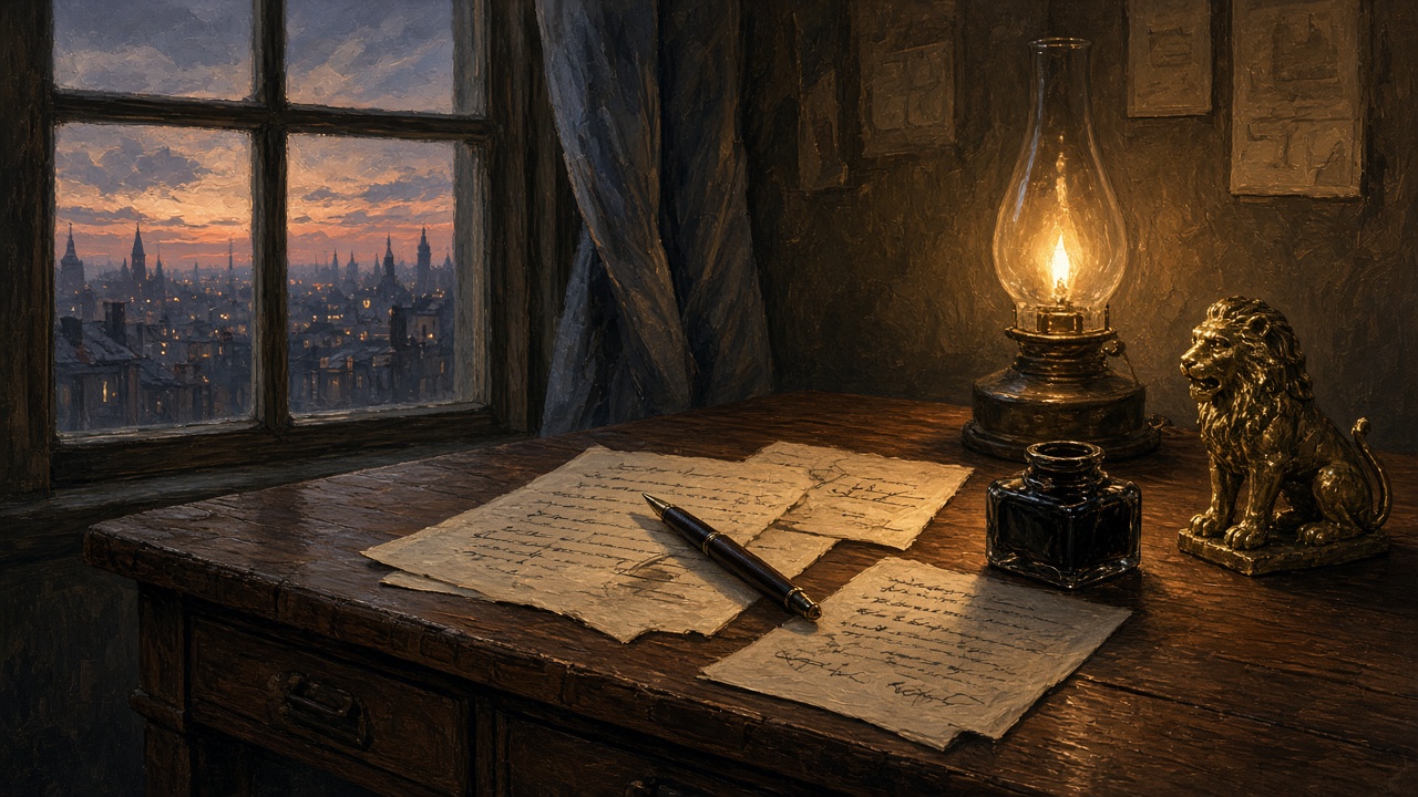 Le bureau d'un écrivain