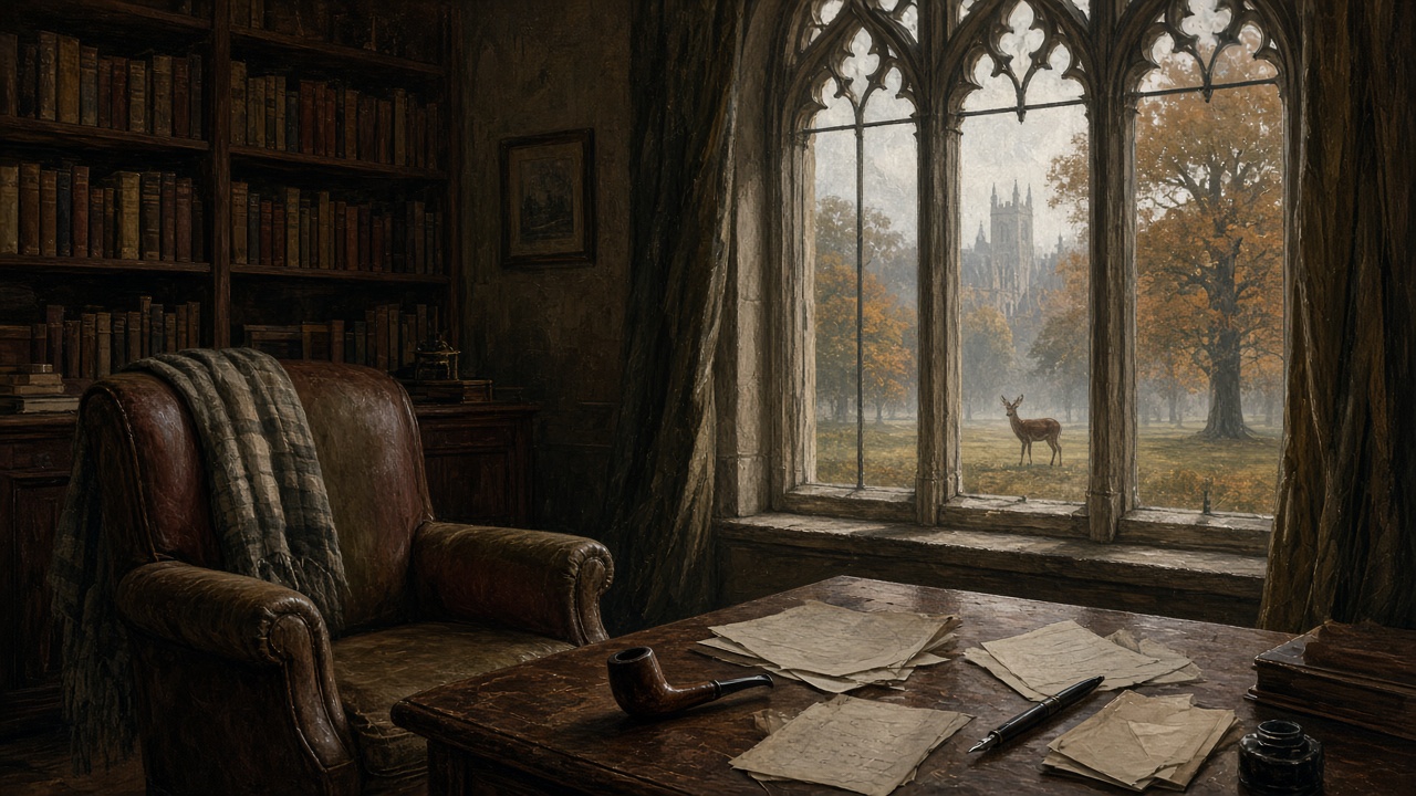 Un bureau de professeur d'Oxford dans les années 1940