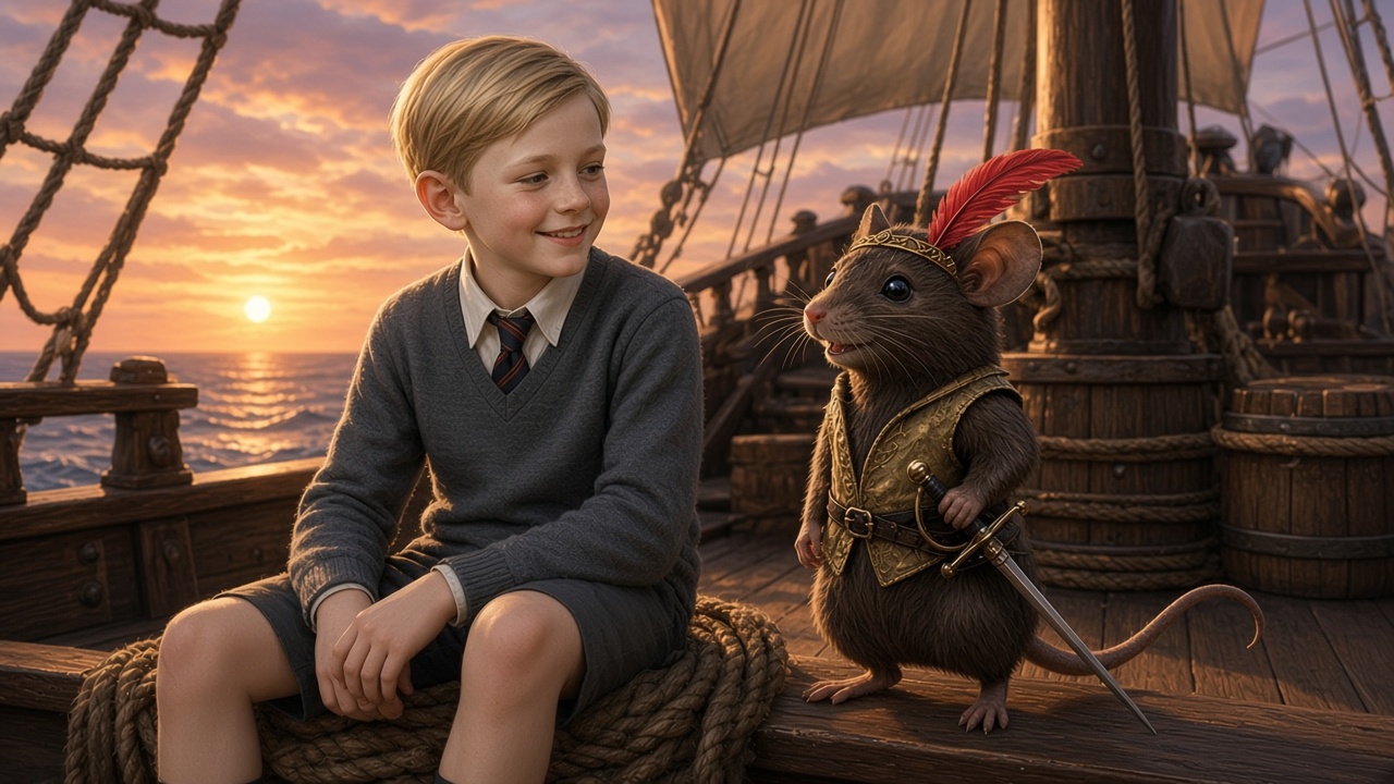 Eustache et la souris réconciliés sur le pont