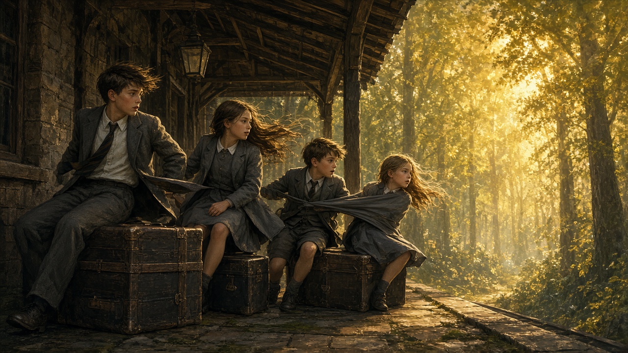 Quatre enfants tirés vers Narnia
