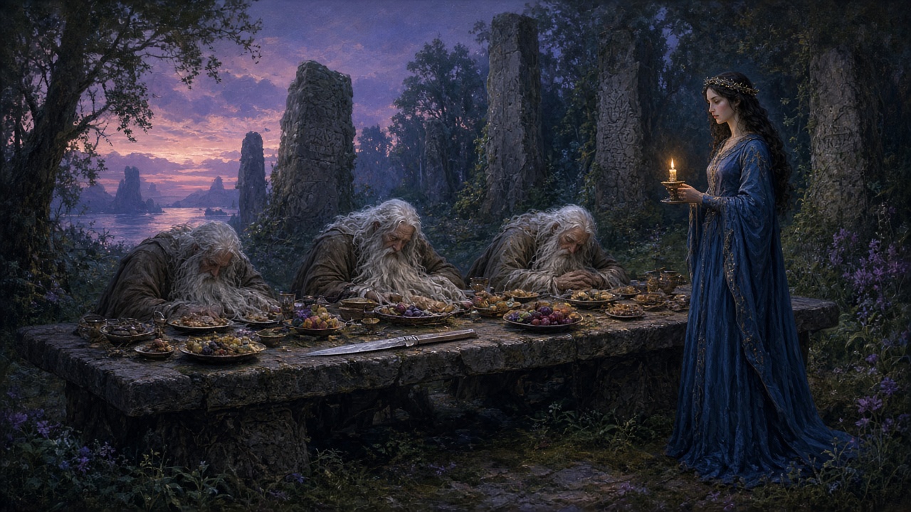 Le festin magique et les dormeurs