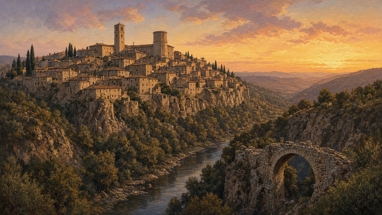 Une petite ville perchée d'Ombrie
