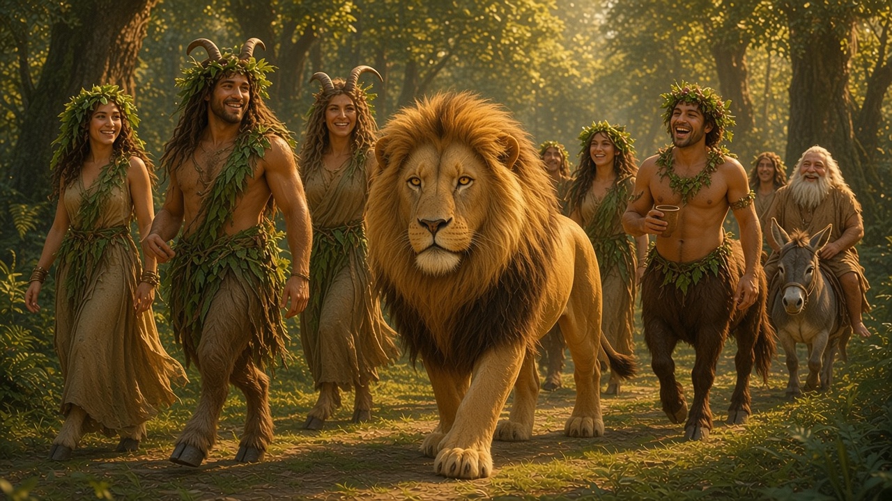 Faunes, dryades et centaures au service du Lion