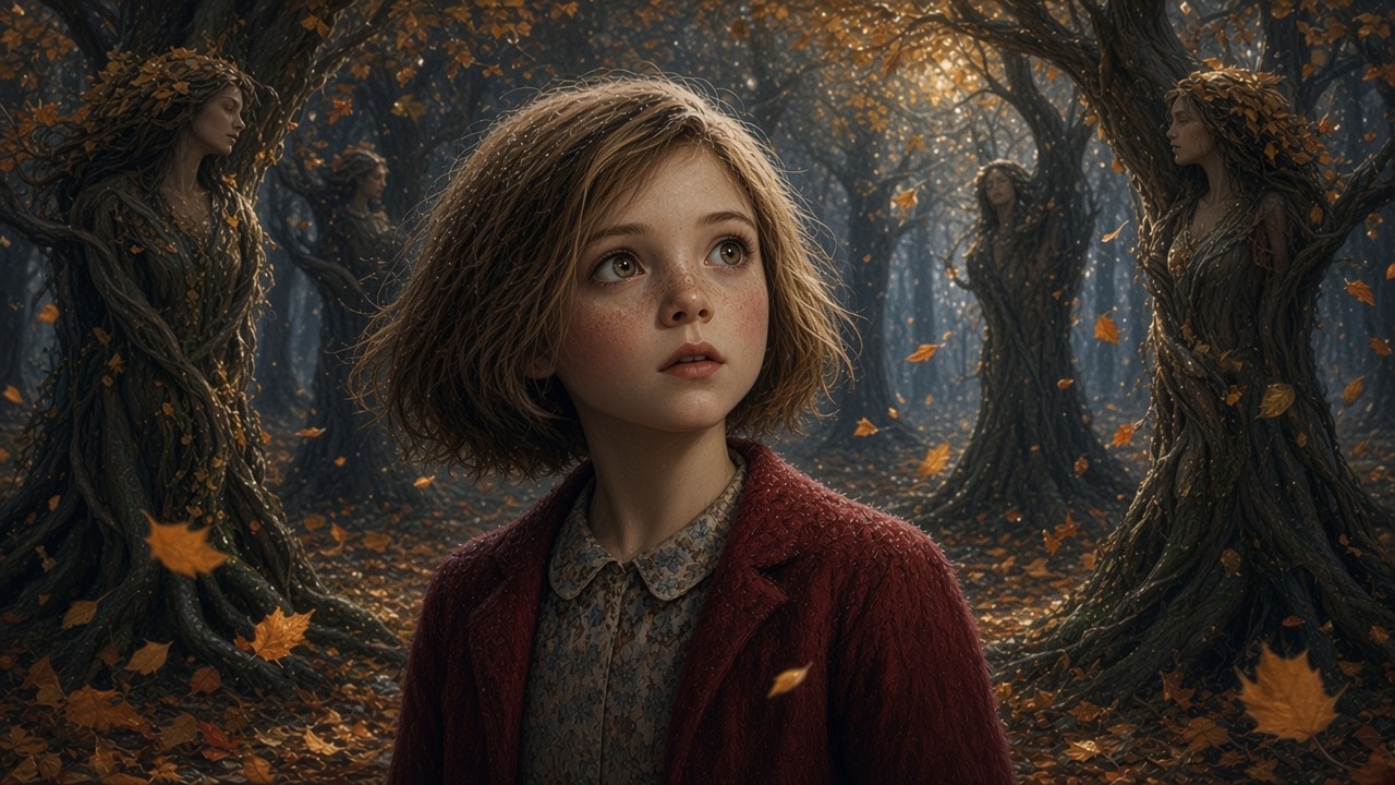 Lucy s'éveille la nuit au milieu d'arbres vivants