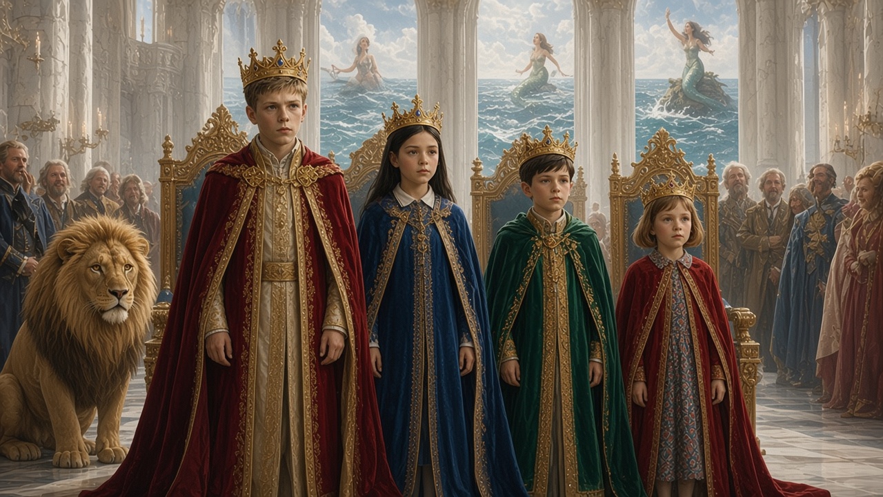 Les quatre enfants couronnés à Cair Paravel