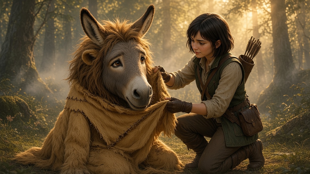 Jill retire la peau de lion de Puzzle
